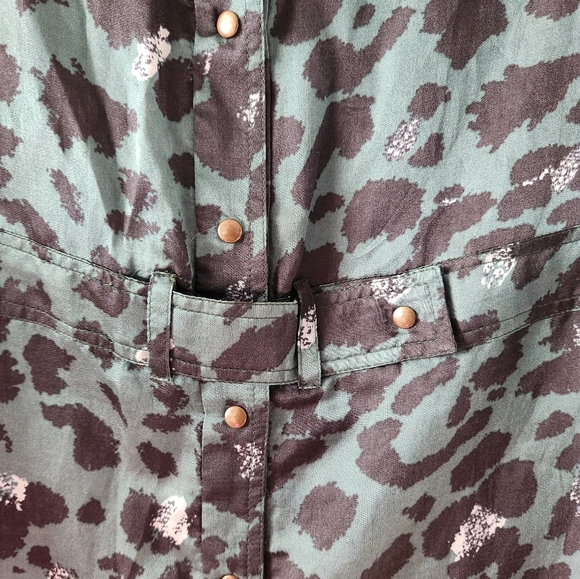 Gerard Deral Cheetah Print Cargo Dress size 4 - Picture 2 of 7